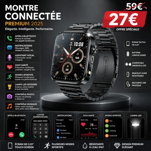 Montre connectée premium - premium, –