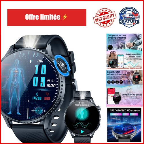 Montre connectée homme sport - montre,
