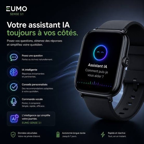 Montre connectée eumo - montre,