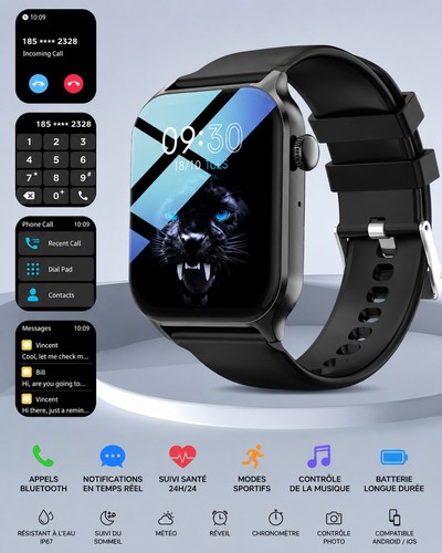 Montre connectée premium - connectée,